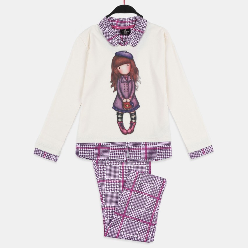 Pigiama bambina Santoro Gorjuss 55598 caldo cotone