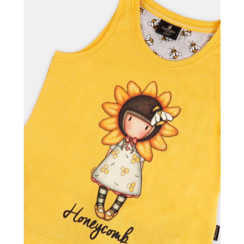 Pigiama bambina Santoro Gorjuss 55634 cotone giallo ape