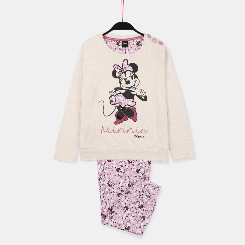 Pigiama bambina invernale Disney minnie 56462 caldo cotone