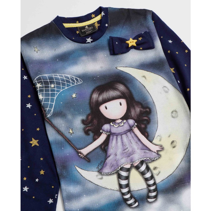 Pigiama bambina invernale Santoro Gorjuss 56625 caldo cotone