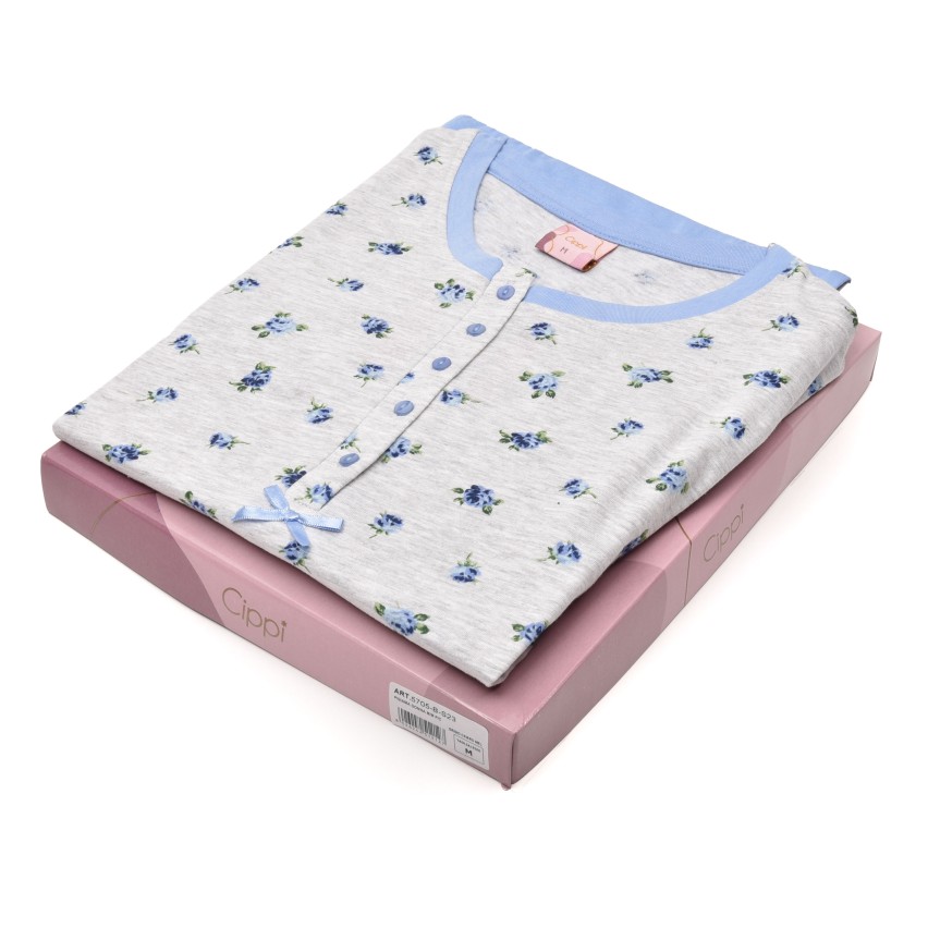 Pigiama donna estivo corto Cippi 5705 cotone
