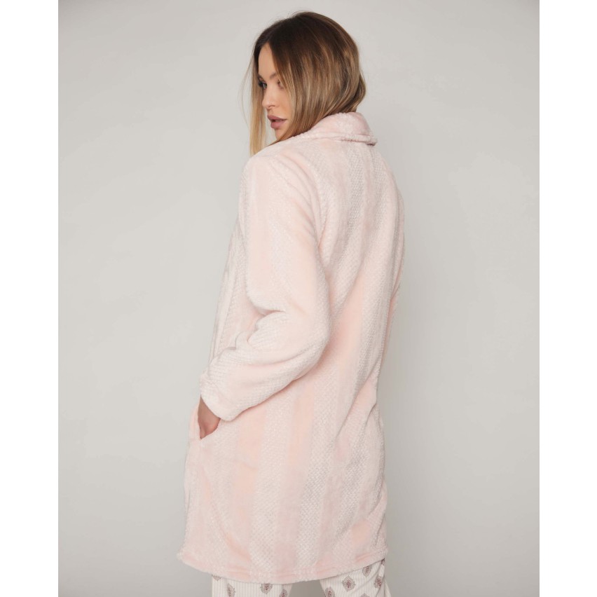 Giacca camera donna Admas 57414 aperta pile coral