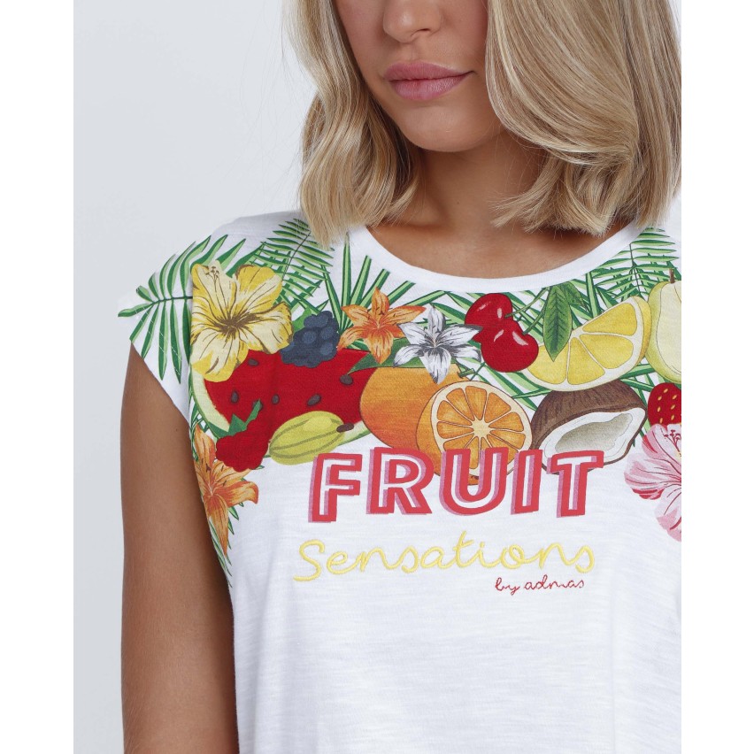 Pigiama donna estivo corto Admas 60115 cotone frutta