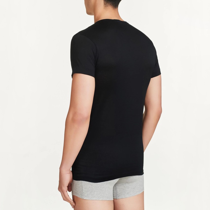 Maglia uomo manica corta giro collo filo di scozia Ragno 601697