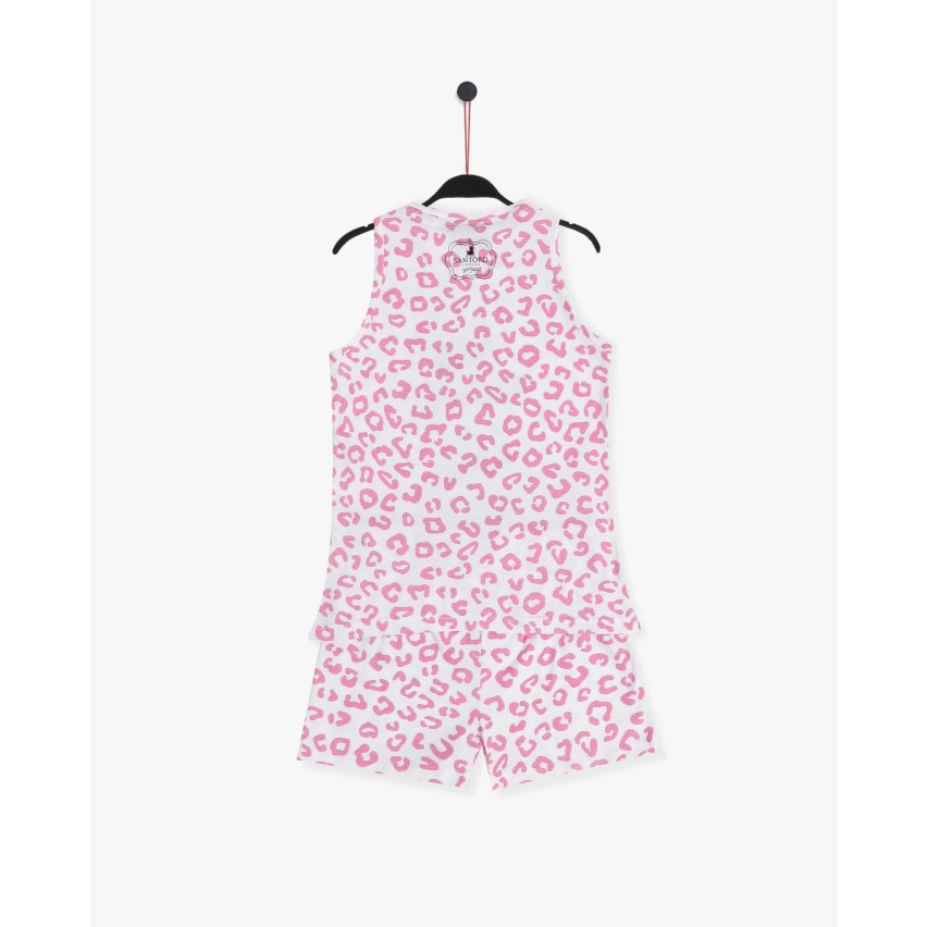 Pigiama bambina Santoro Gorjuss 60826 cotone animalier rosa