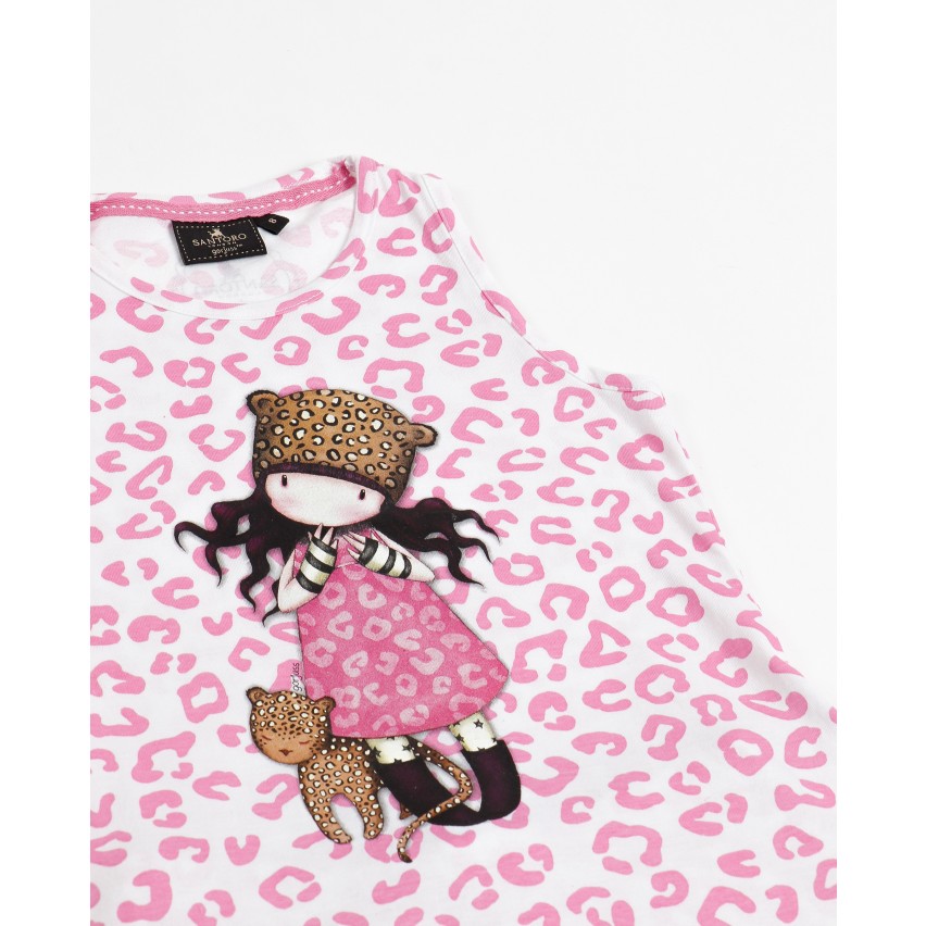 Pigiama bambina Santoro Gorjuss 60826 cotone animalier rosa