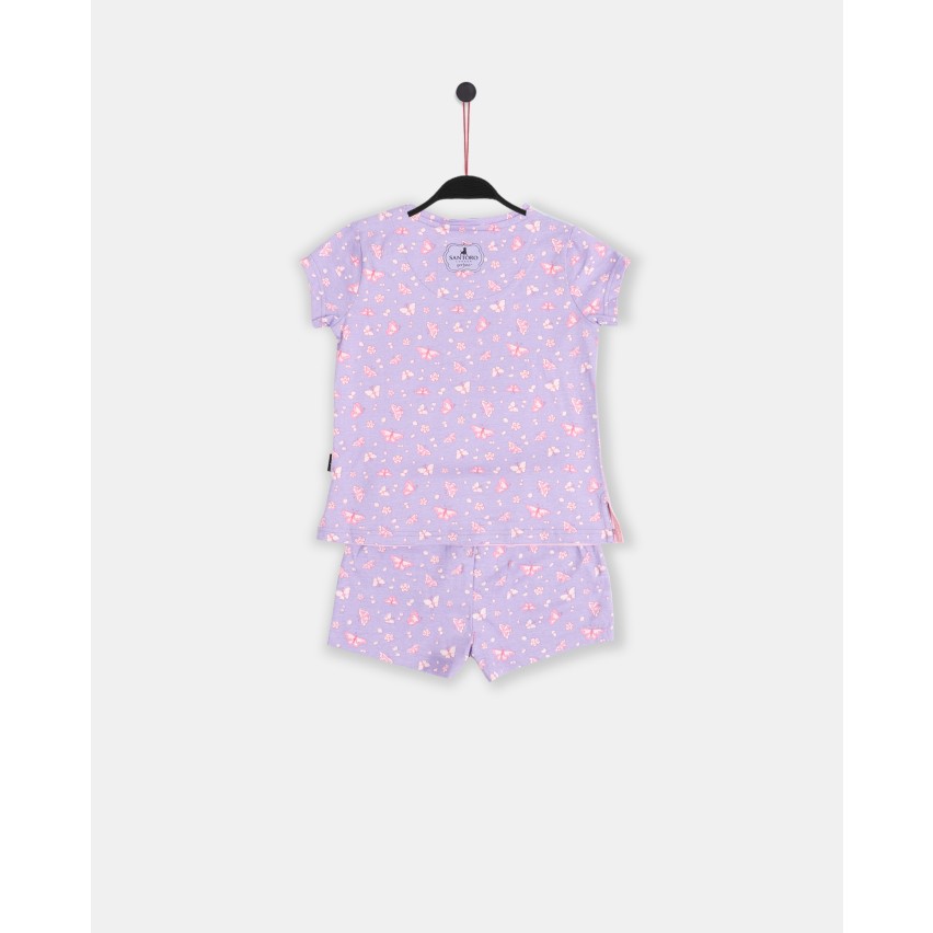 Pigiama bambina Santoro Gorjuss 60830 100% cotone malva