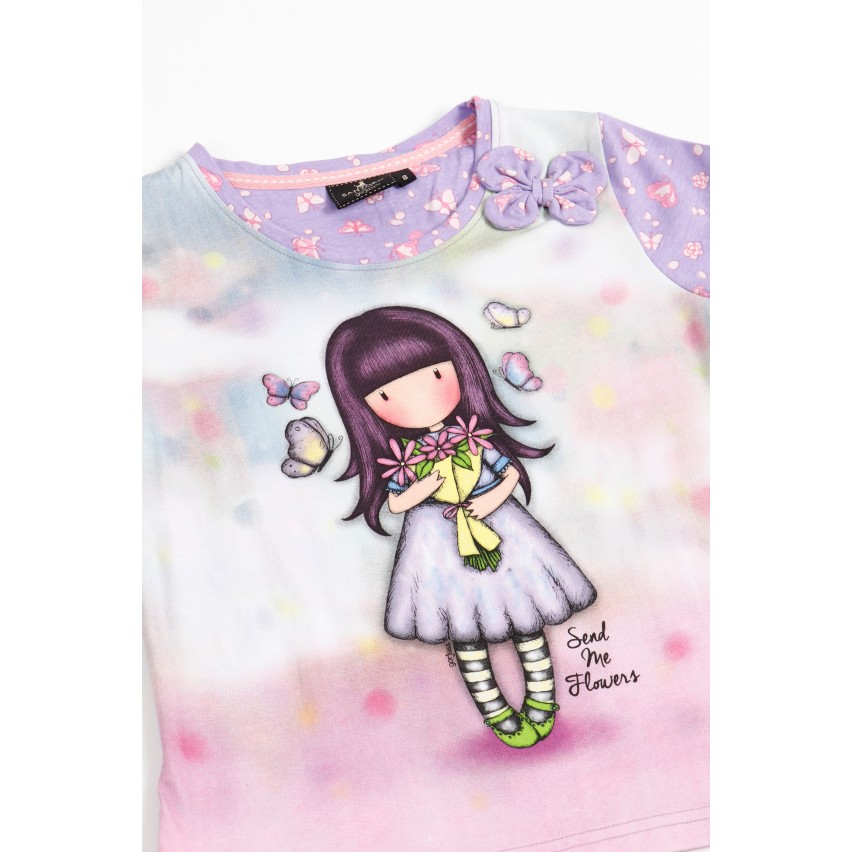 Pigiama bambina Santoro Gorjuss 60830 100% cotone malva