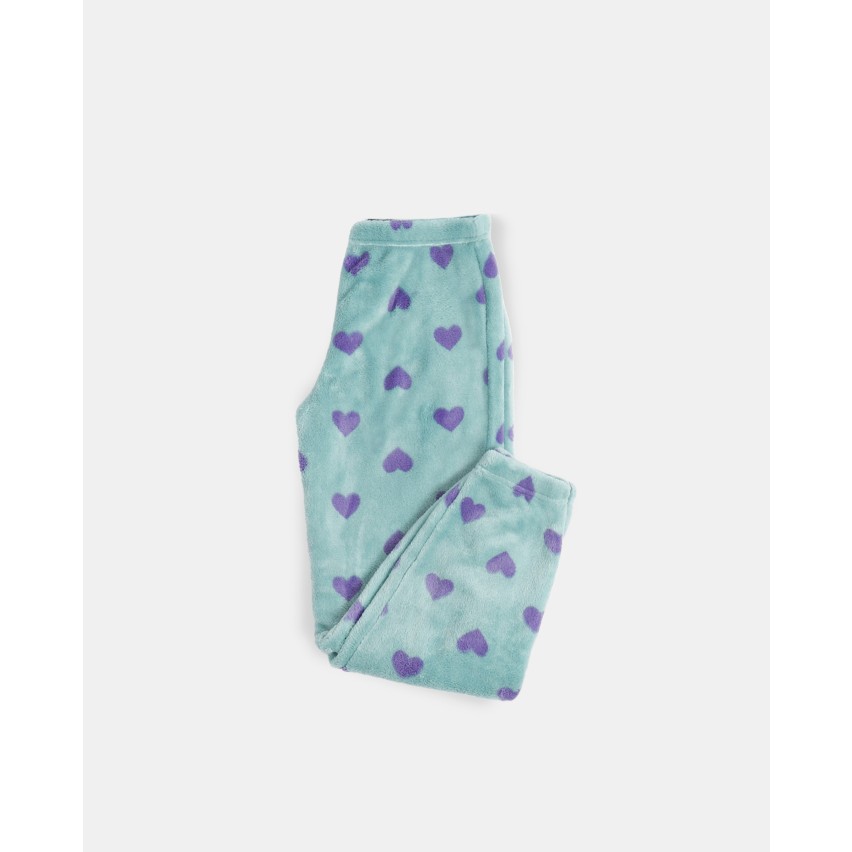Pigiama bambina Santoro Gorjuss 60845 caldo pile cuori