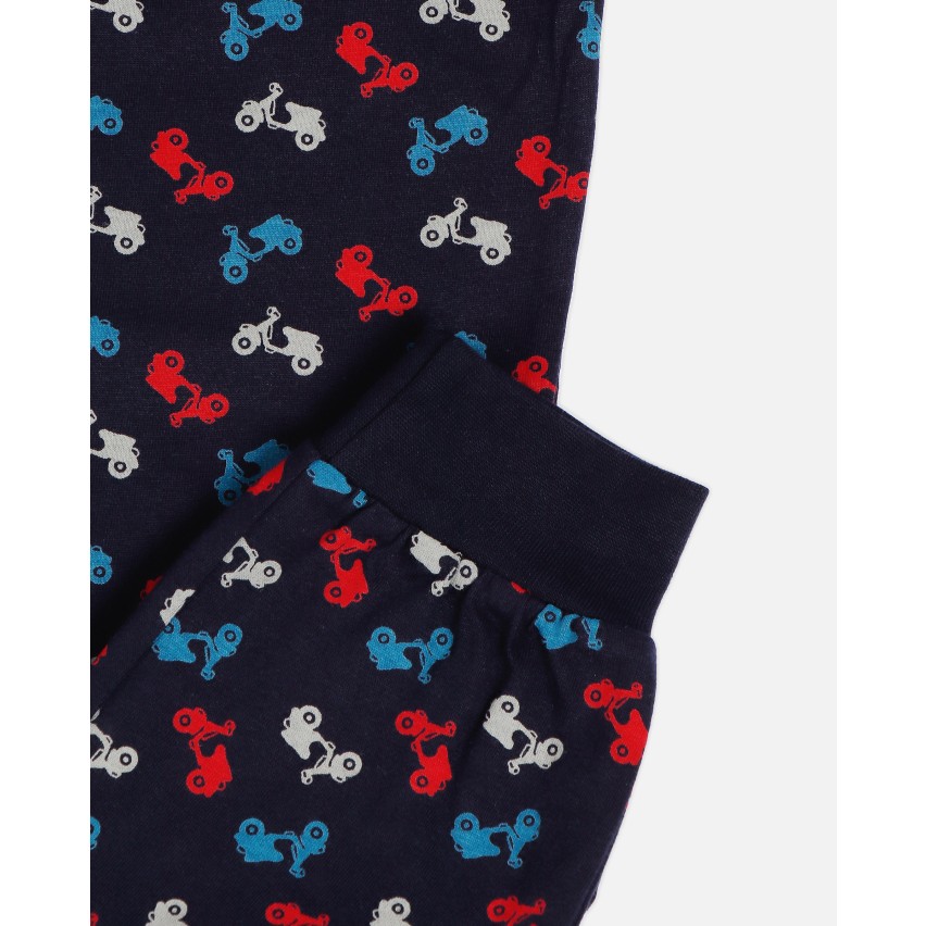 Pigiama bambino in caldo cotone moto con polsini Admas 60885