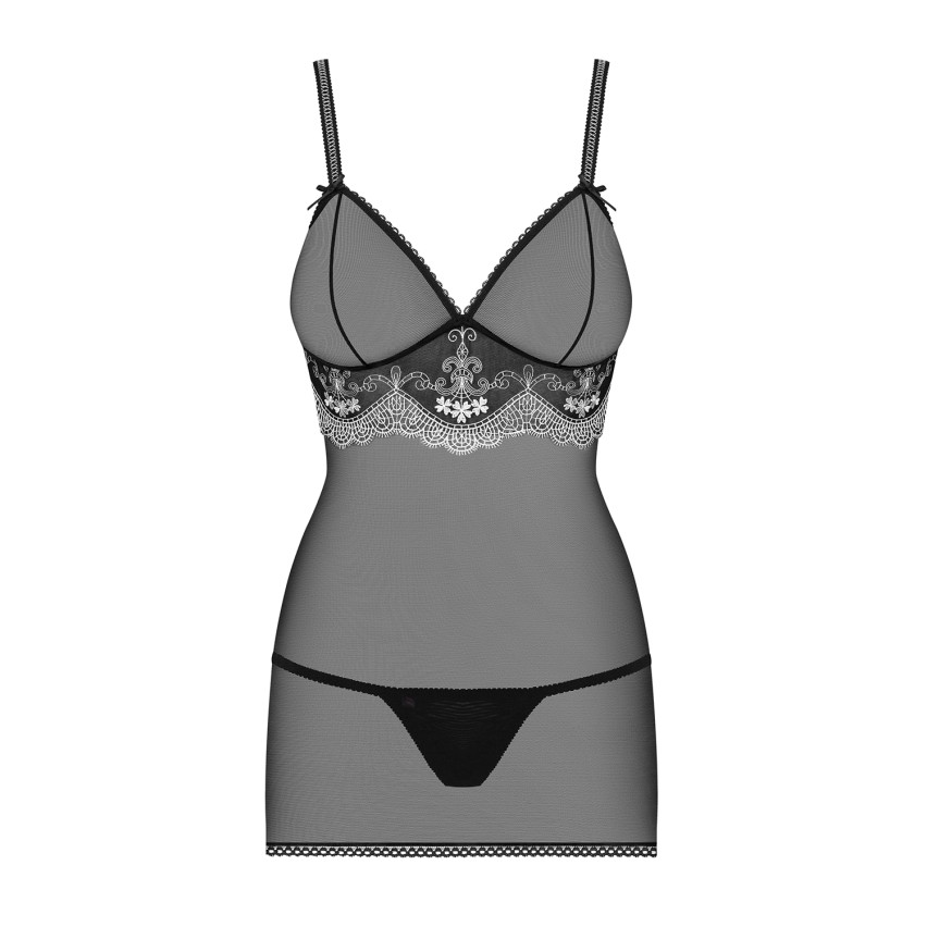 Sexy chemise sottoveste + perizoma 840-che-1 Obsessive 2 pezzi