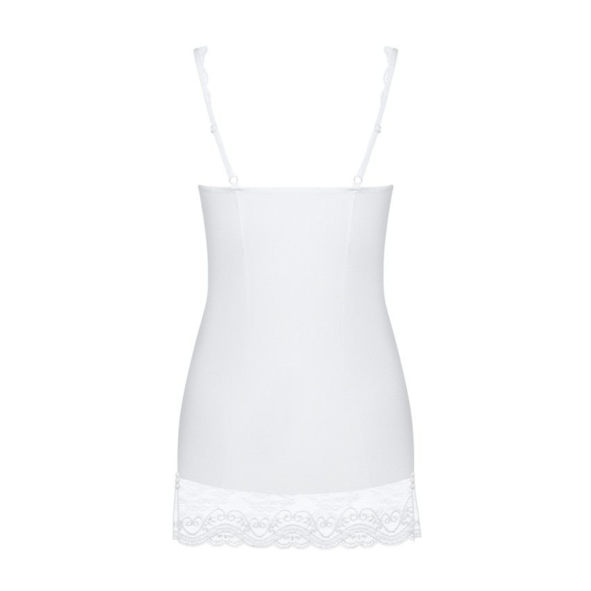 Sexy sottoveste + perizoma Obsessive miamor chemise e thong bianco sposa