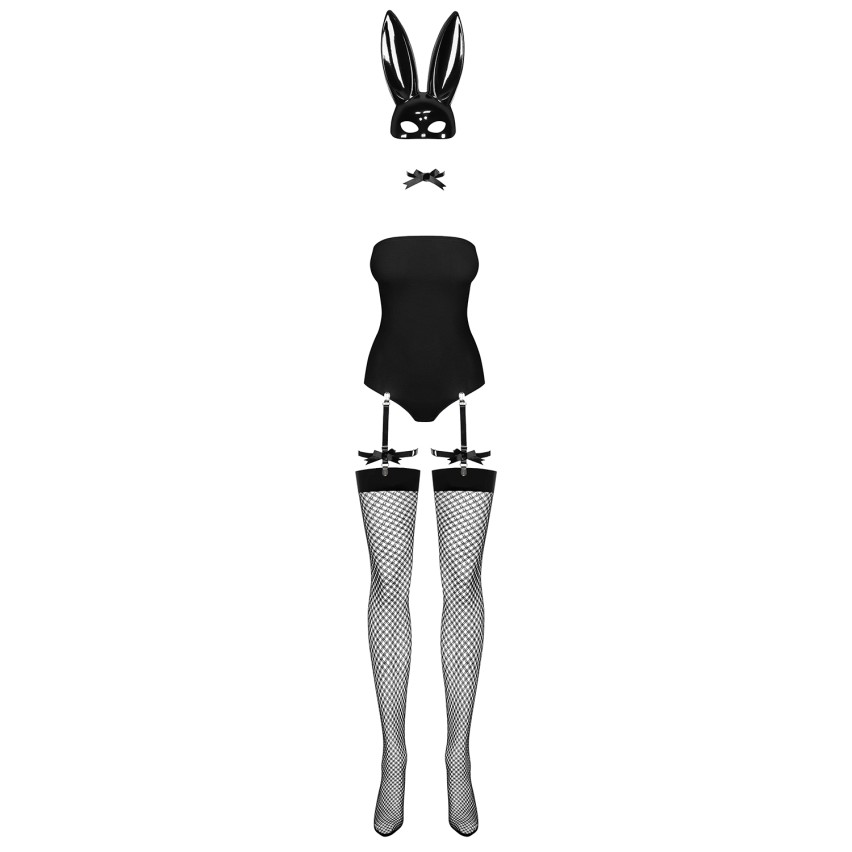 Sexy costume da coniglietta Obsessive Bunny nero