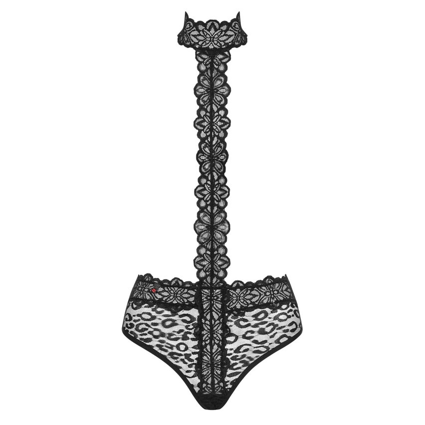 Body seno scoperto Crossita teddy pizzo leopardato Obsessive