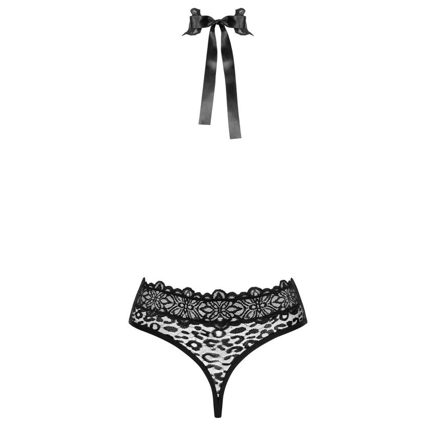 Body seno scoperto Crossita teddy pizzo leopardato Obsessive