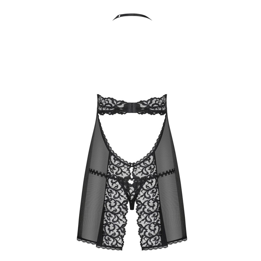 Sexy babydoll + perizoma pizzo e perle Obsessive Joylace