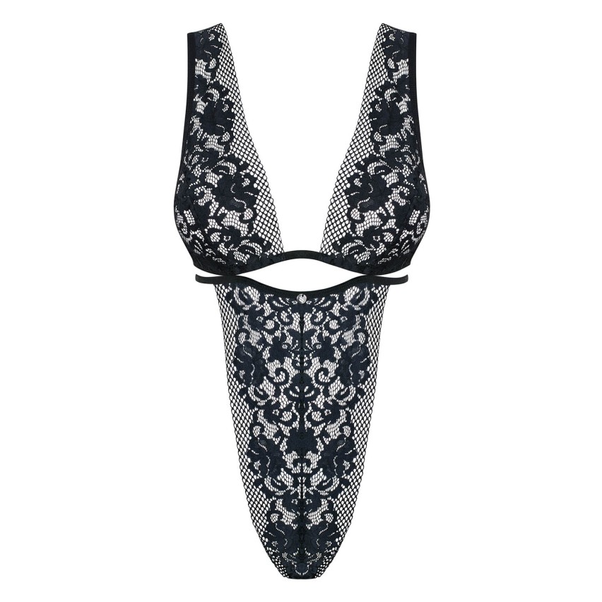 Sexy body Obsessive Figurea Teddy in pizzo nero