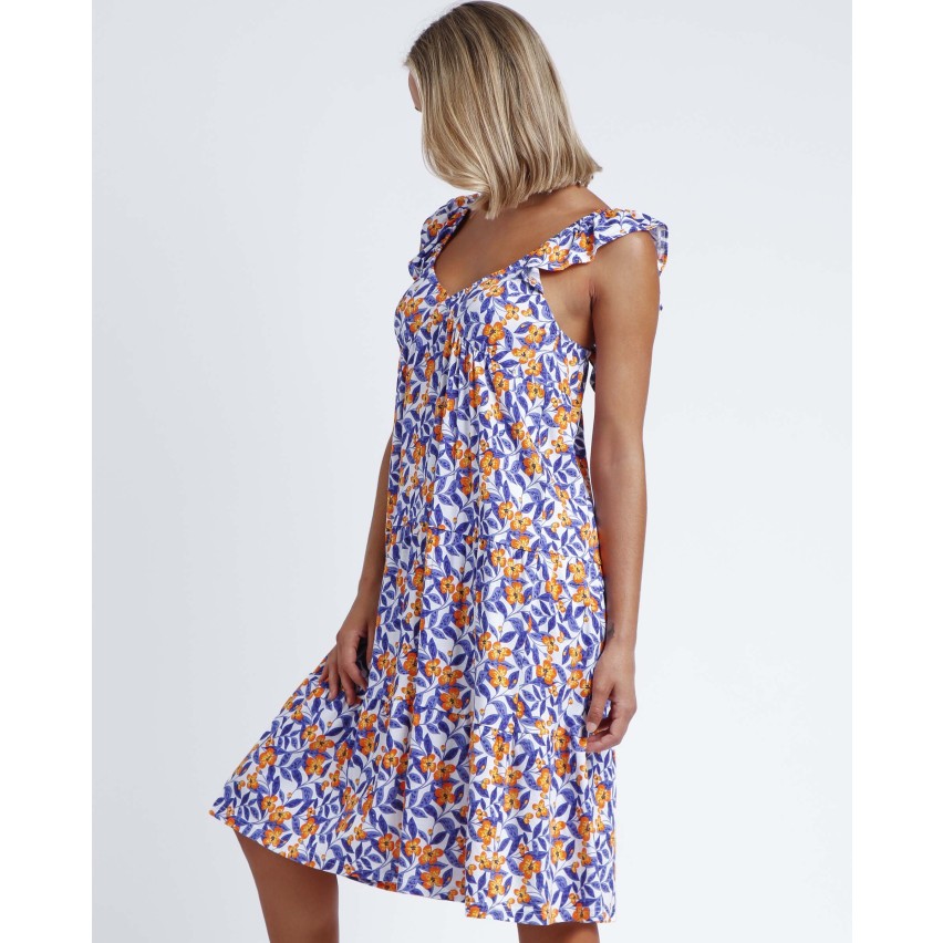 Abitino donna estivo Admas 61127 cotone floreale