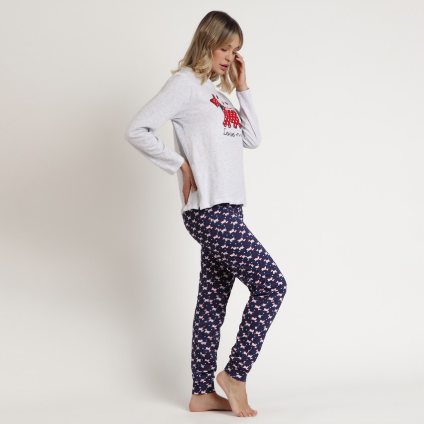 Pigiama donna cotone leggero cuori Admas 62078