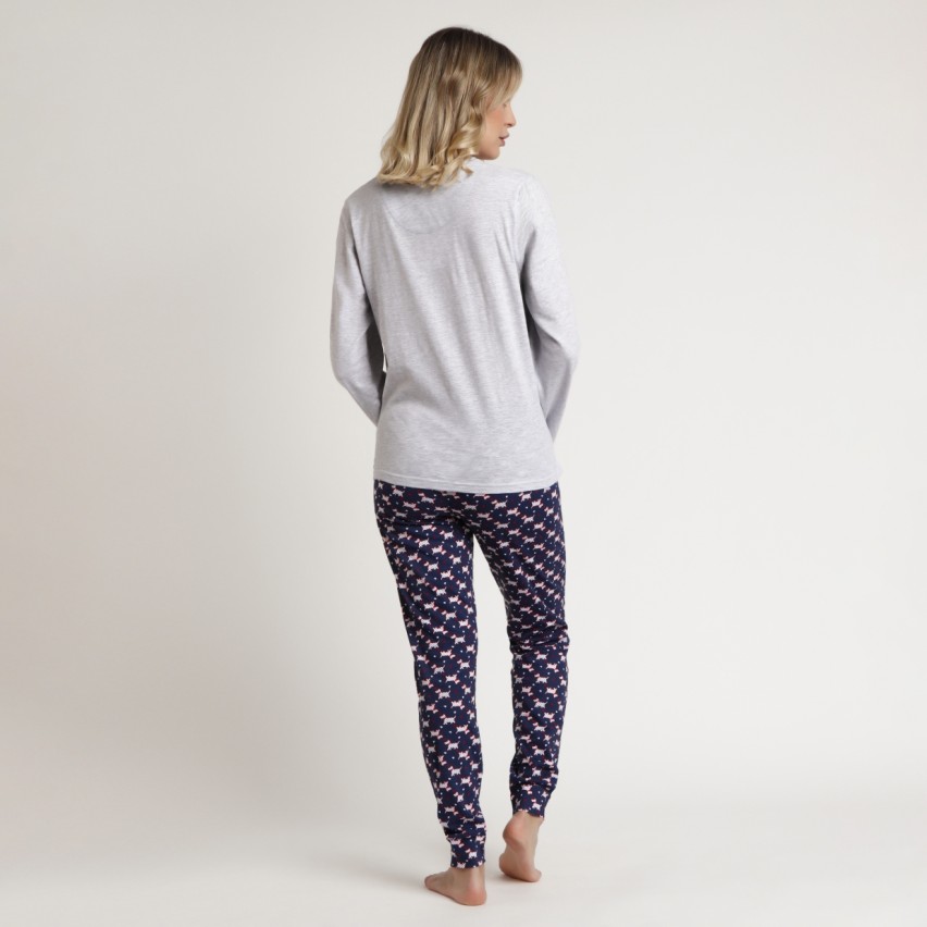 Pigiama donna cotone leggero cuori Admas 62078