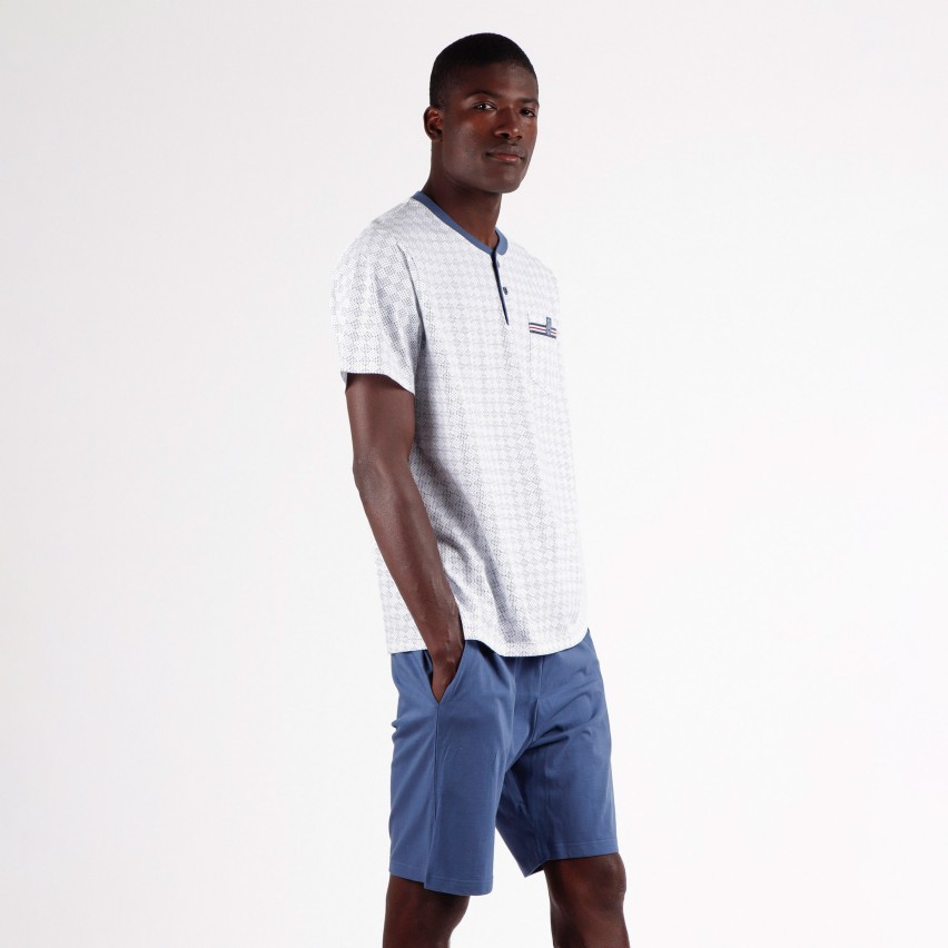 Pigiama uomo fantasia cotone Admas Classic 62111 azul