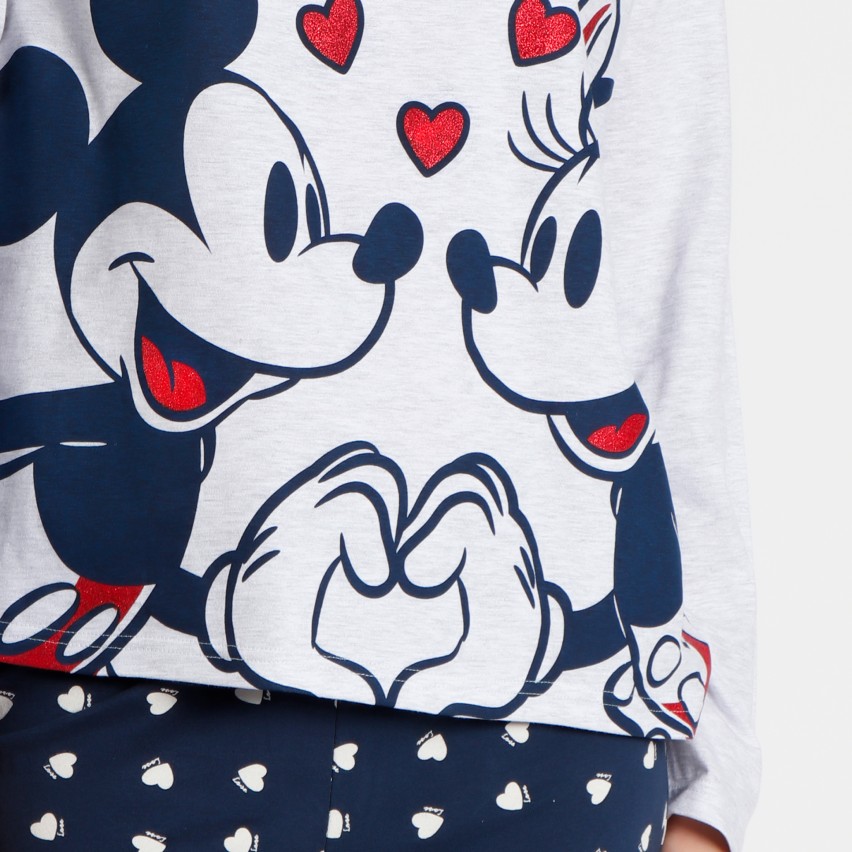 Pigiama donna lungo in cotone leggero Disney 62277