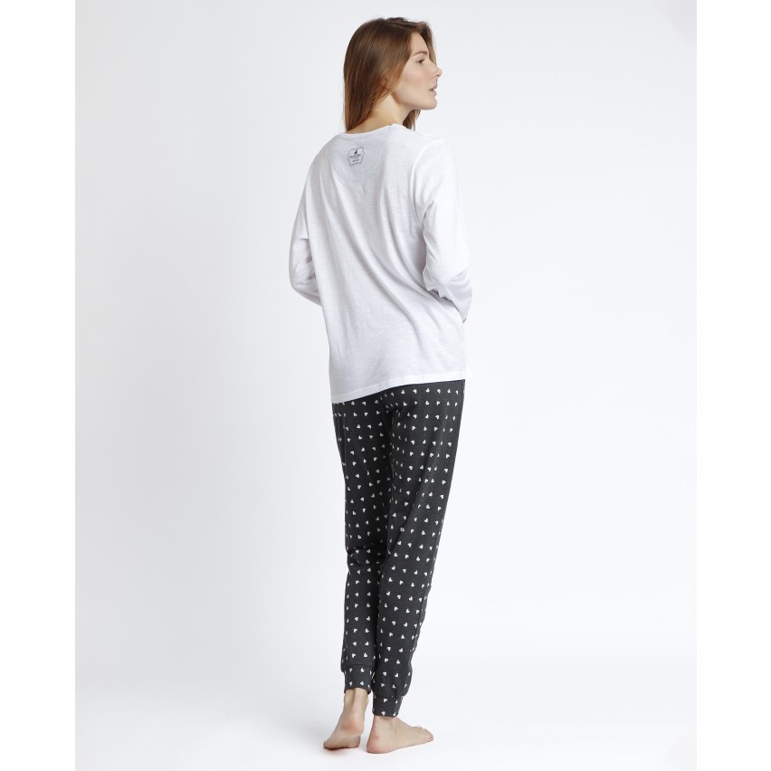 Pigiama donna lungo cotone Mercoledì Addams Santoro 62378