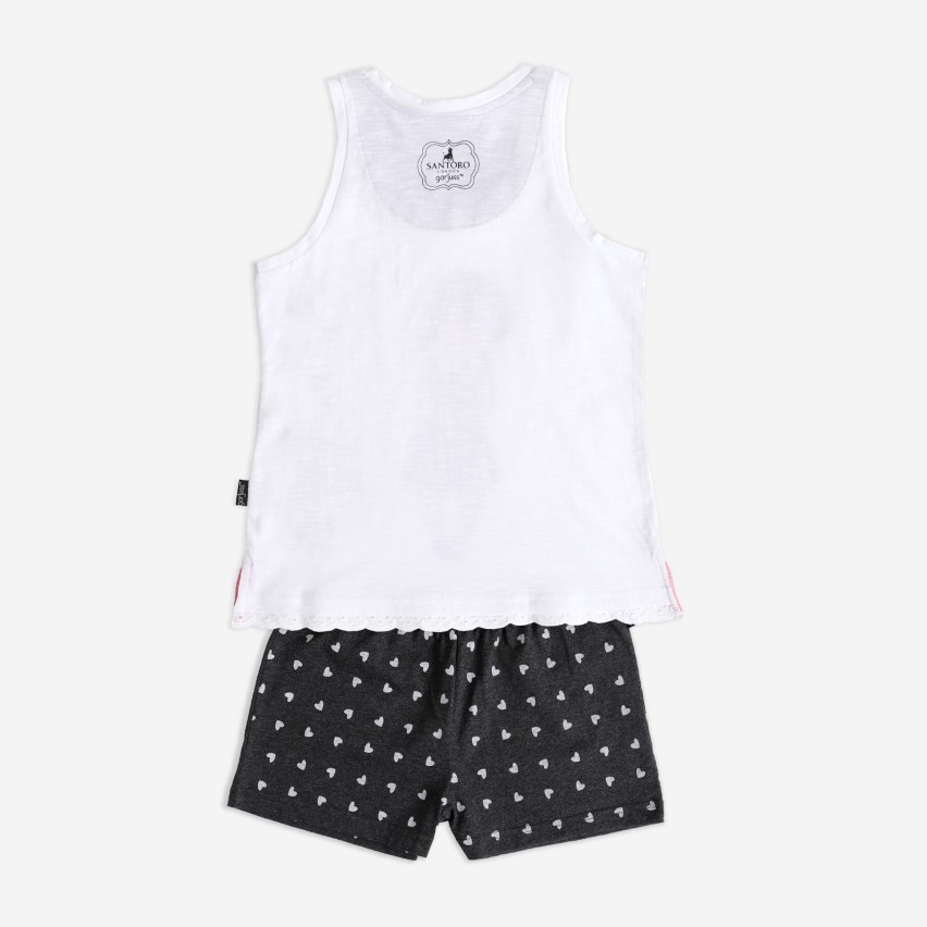 Pigiama bimba estivo cotone Mercoledì Addams Santoro 62402