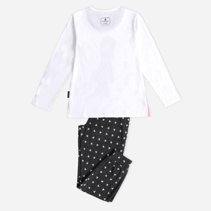 Pigiama bimba lungo cotone Mercoledì Addams Santoro 62403