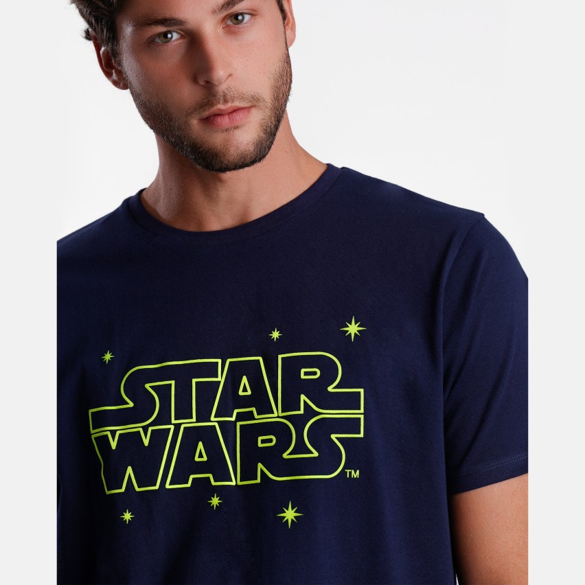 Pigiama uomo estivo Star Wars 62485 100% cotone
