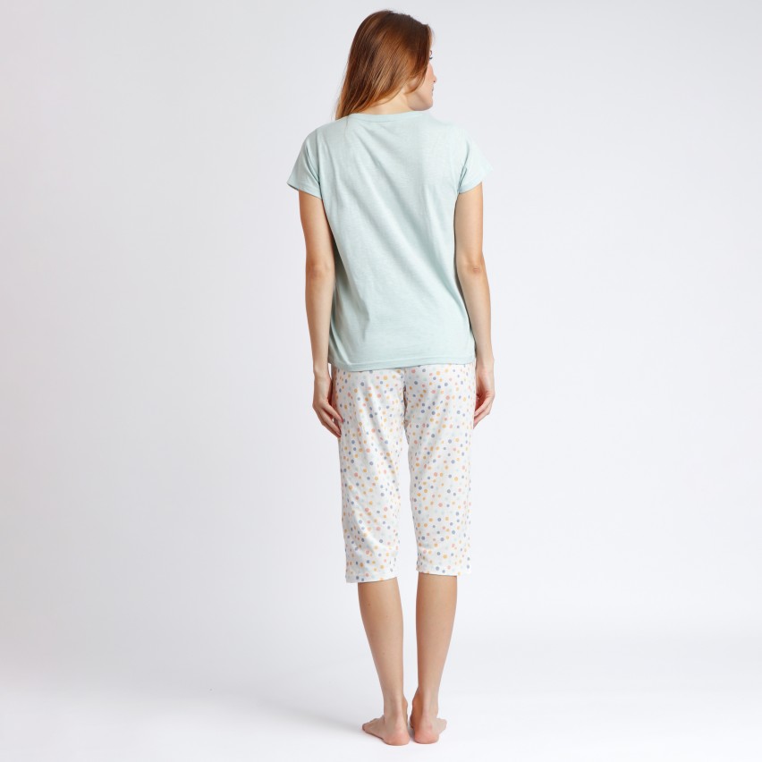 Pigiama donna capri tiffany con pois Admas 62588