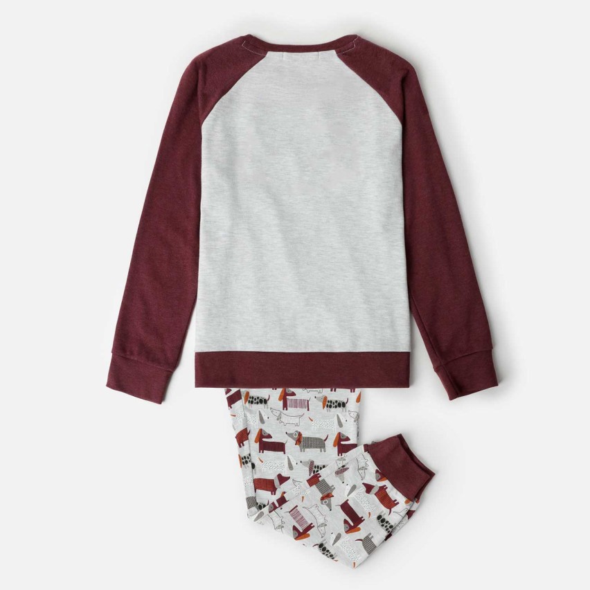 Pigiama bambino caldo cotone con bassotti Admas 63328