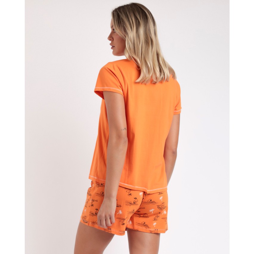 Pigiama Estivo Donna di Snoopy 100% cotone Admas 63434