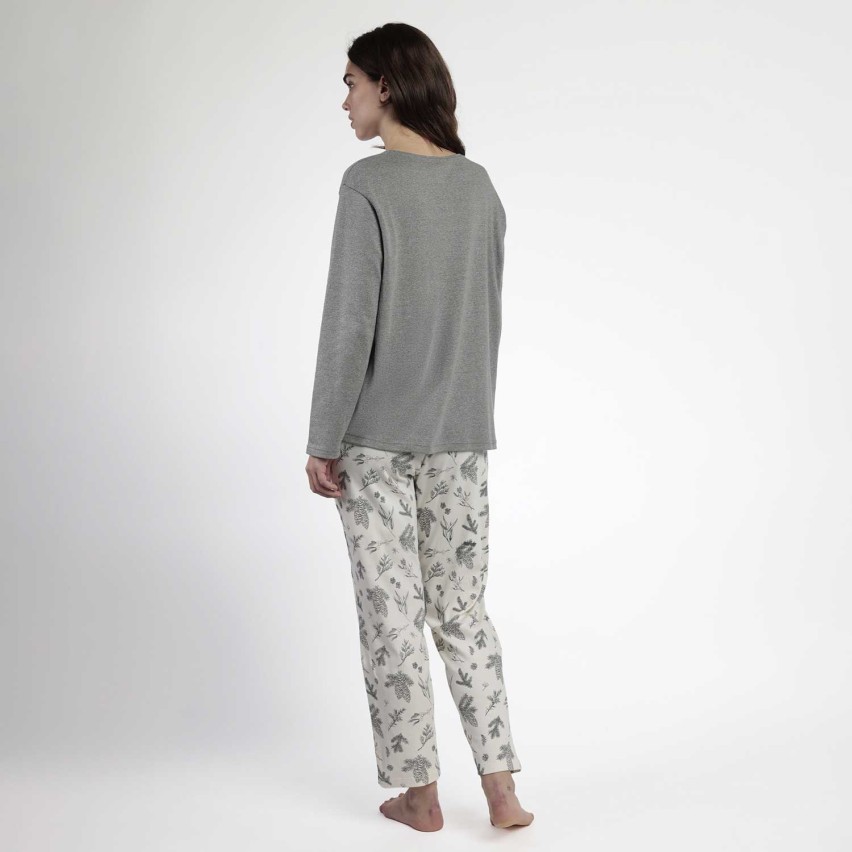 Pigiama donna scollo V in caldo cotone Admas 63591