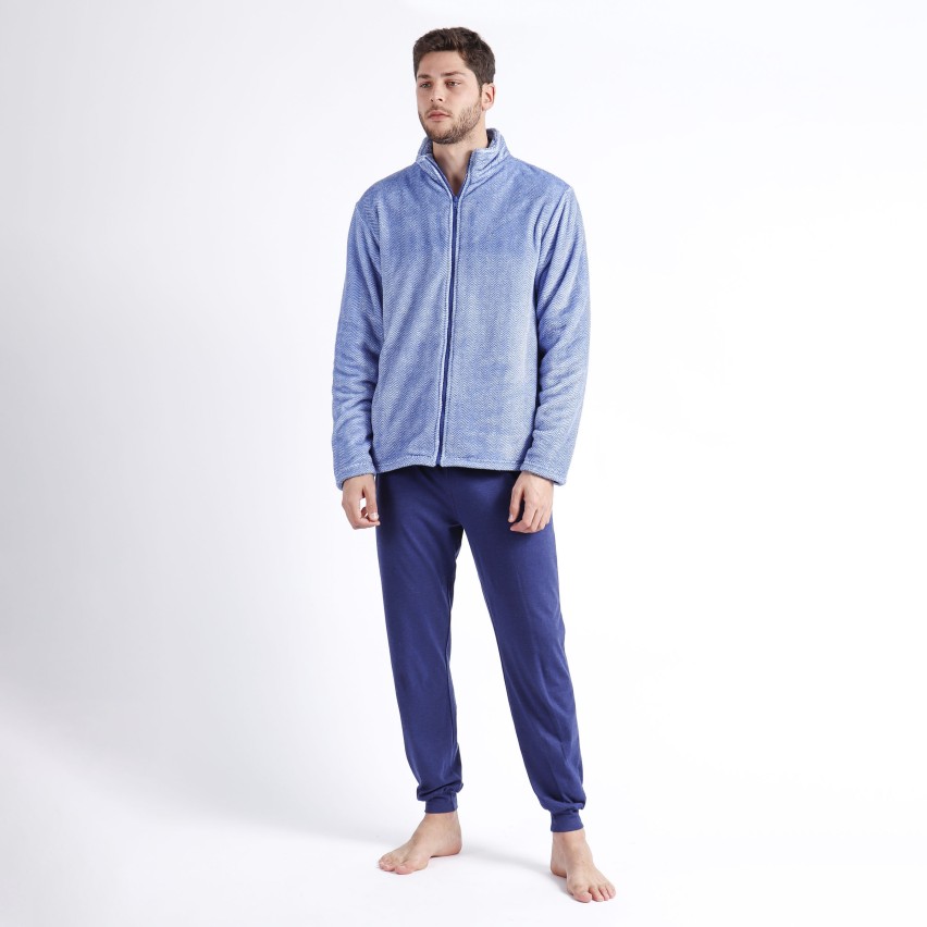 Giacca da camera con zip a collo alto uomo Admas 67053