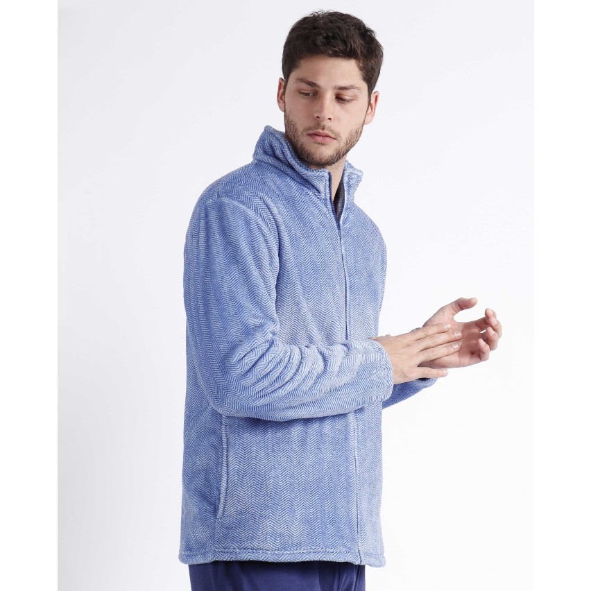 Giacca da camera con zip a collo alto uomo Admas 67053