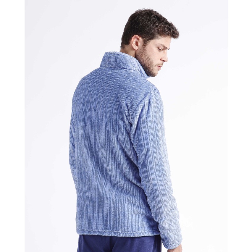 Giacca da camera con zip a collo alto uomo Admas 67053