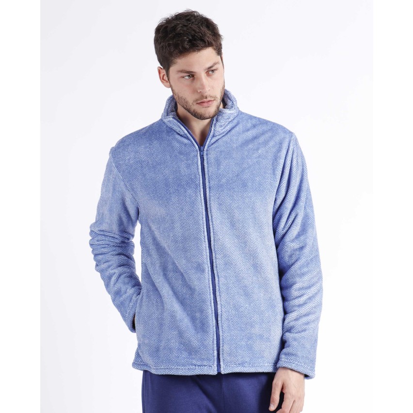 Giacca da camera con zip a collo alto uomo Admas 67053