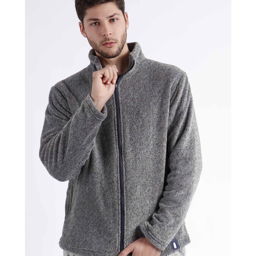 Giacca uomo a collo alto in pile di coral Admas 67055