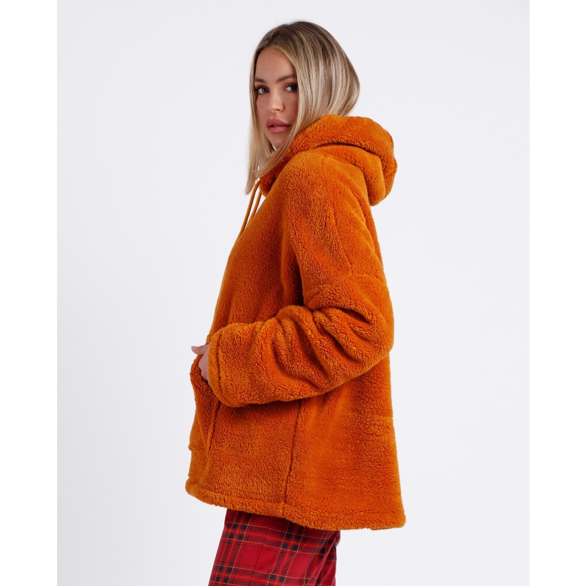 Felpa con cappuccio in pile coral giacca da camera Admas 67096