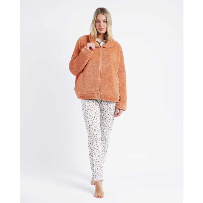 Giacca donna con zip Admas pile di coral 67097