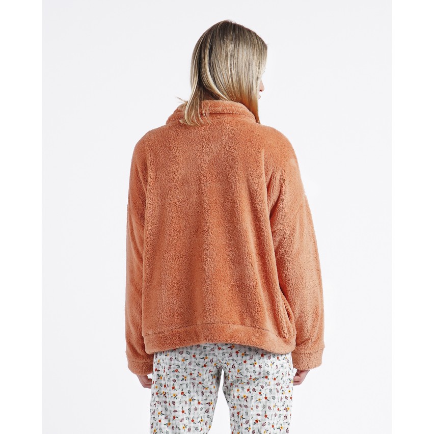 Giacca donna con zip Admas pile di coral 67097