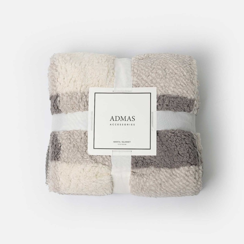 Coperta calda in sherpa double-face Admas 69108