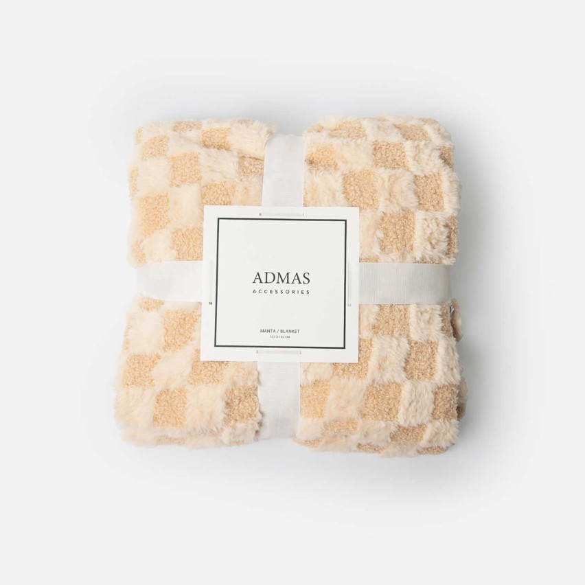 Coperta calda doube-face effetto teddy Admas 69109