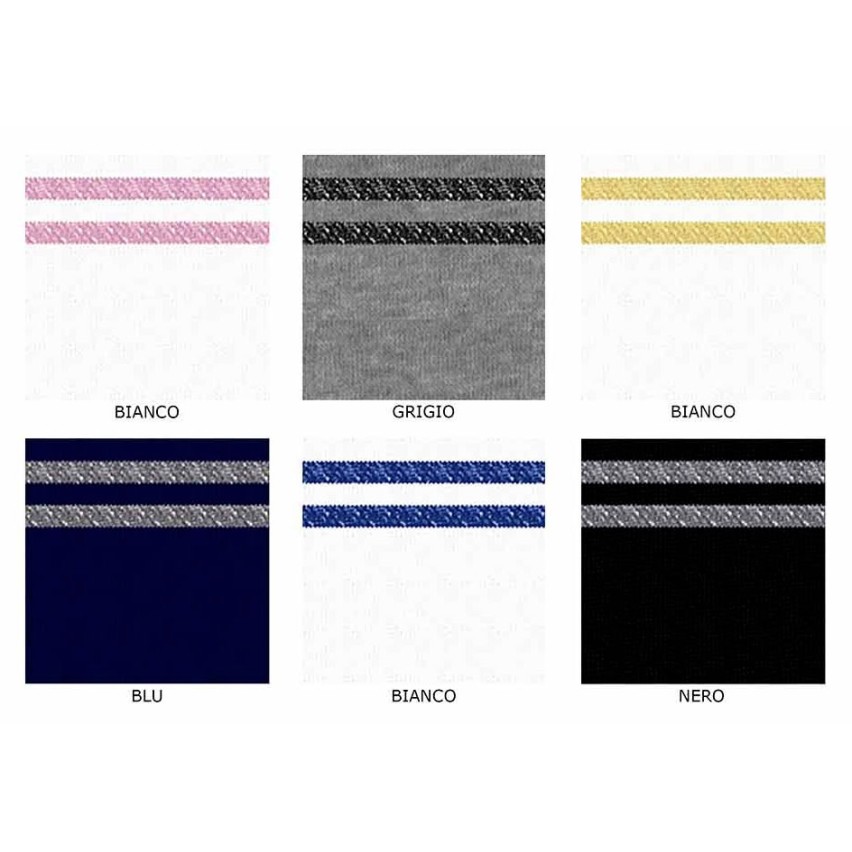 Calzini bambina Meritex 7545 in cotone assortiti 6 paia