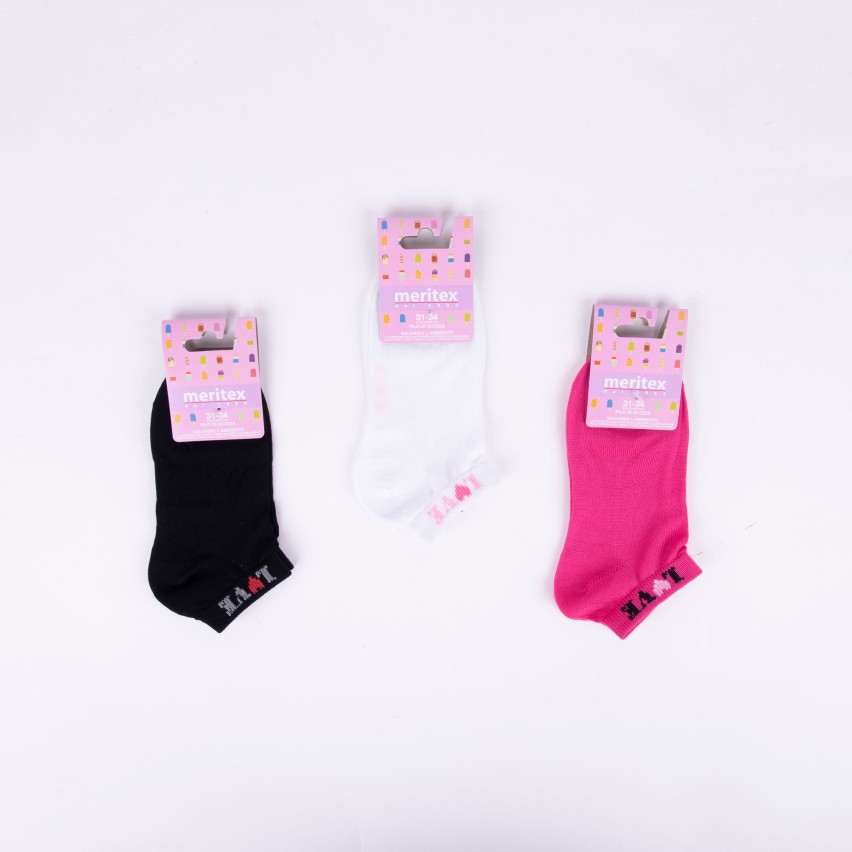 Fantasmini bimba Meritex 7569 con scritta Love 6 paia