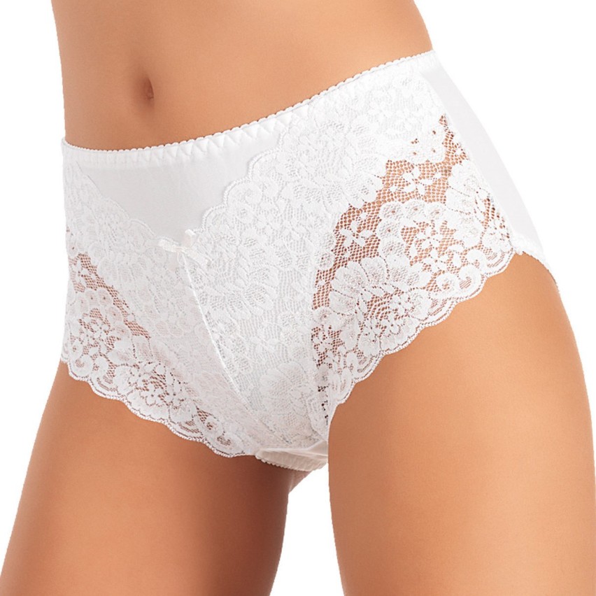 Slip donna vita alta Jadea 792 cotone e pizzo 3 pz