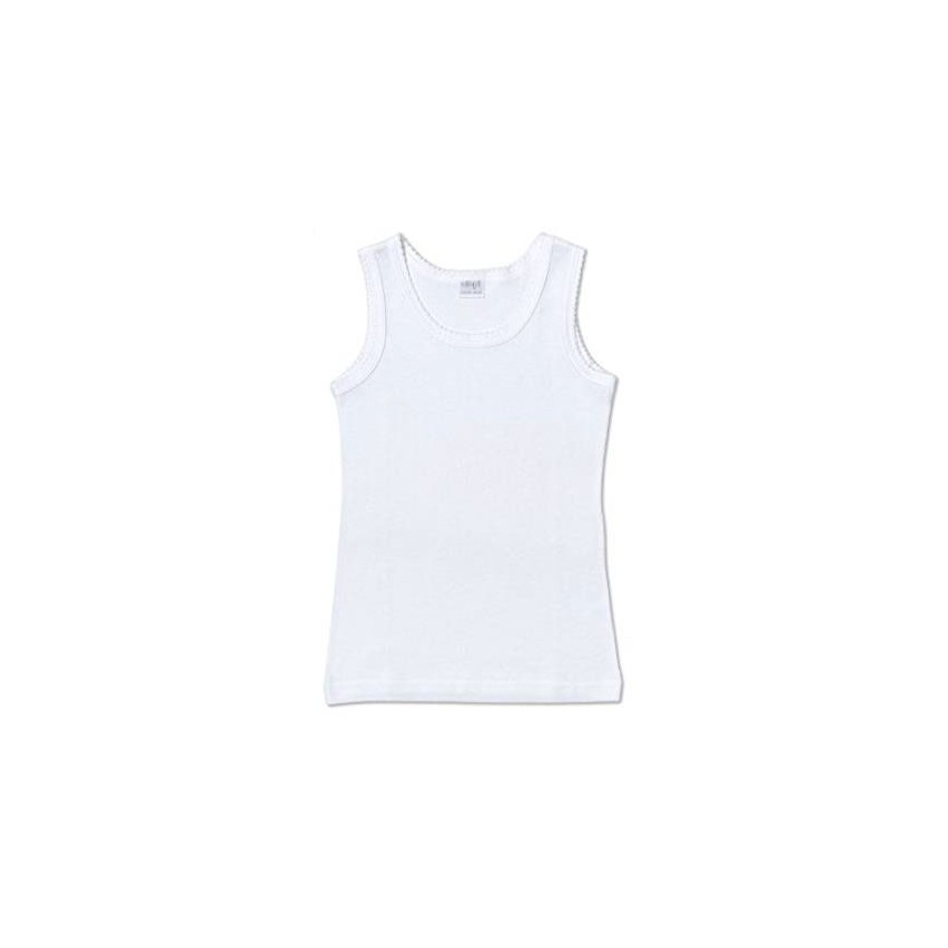 Canottiere bimba Ellepi 8227 cotone spalla larga 3 pz