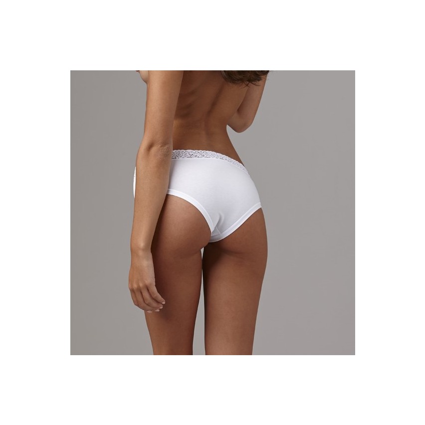 Slip culotta Lovelygirl 8309 in cotone e pizzo 3 pezzi