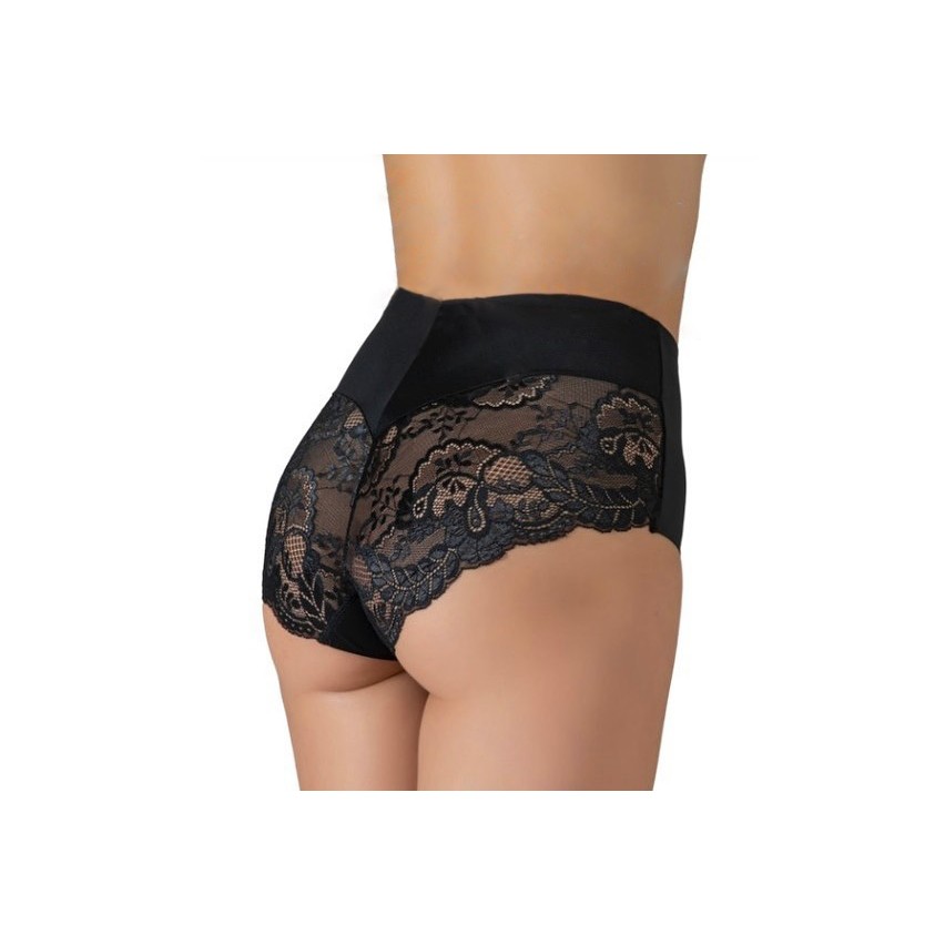 Slip culotte contentiva Frames S853 microfibra e pizzo